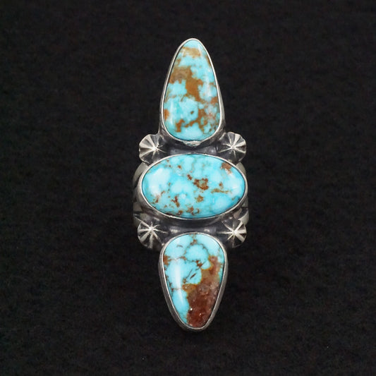 Darrin Livingston Turquoise & Sterling Silver Ring Size 7