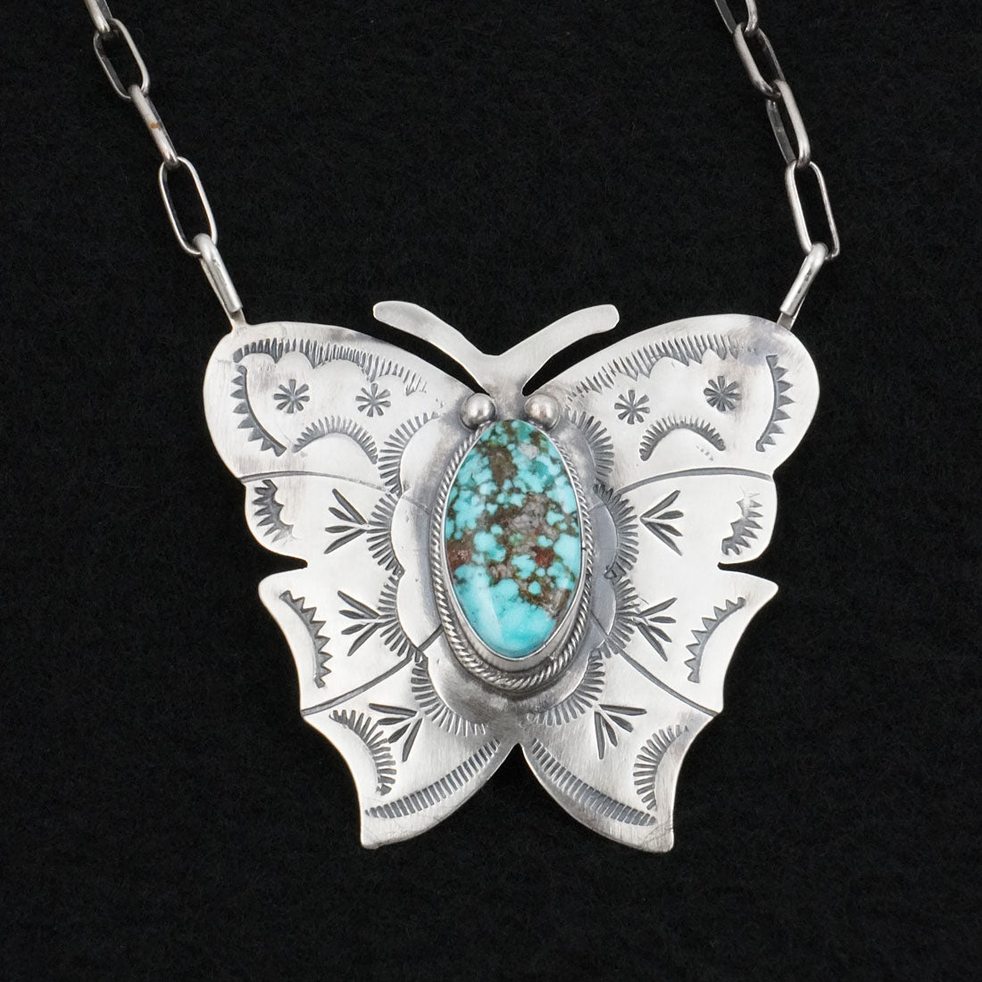 Bobby Johnson Turquoise & Sterling Silver Necklace
