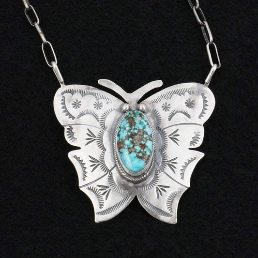 Bobby Johnson Turquoise & Sterling Silver Necklace