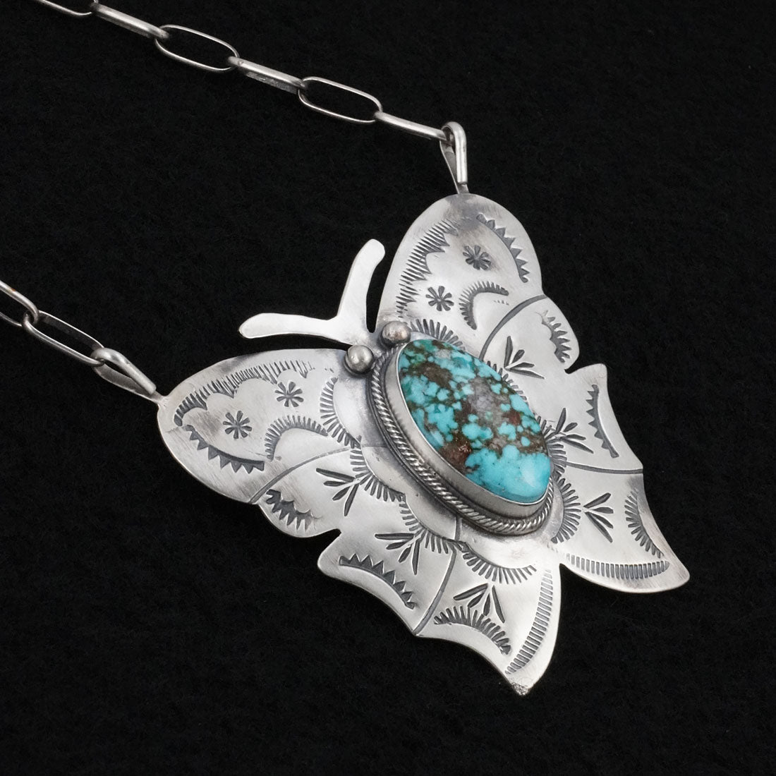 Bobby Johnson Turquoise & Sterling Silver Necklace