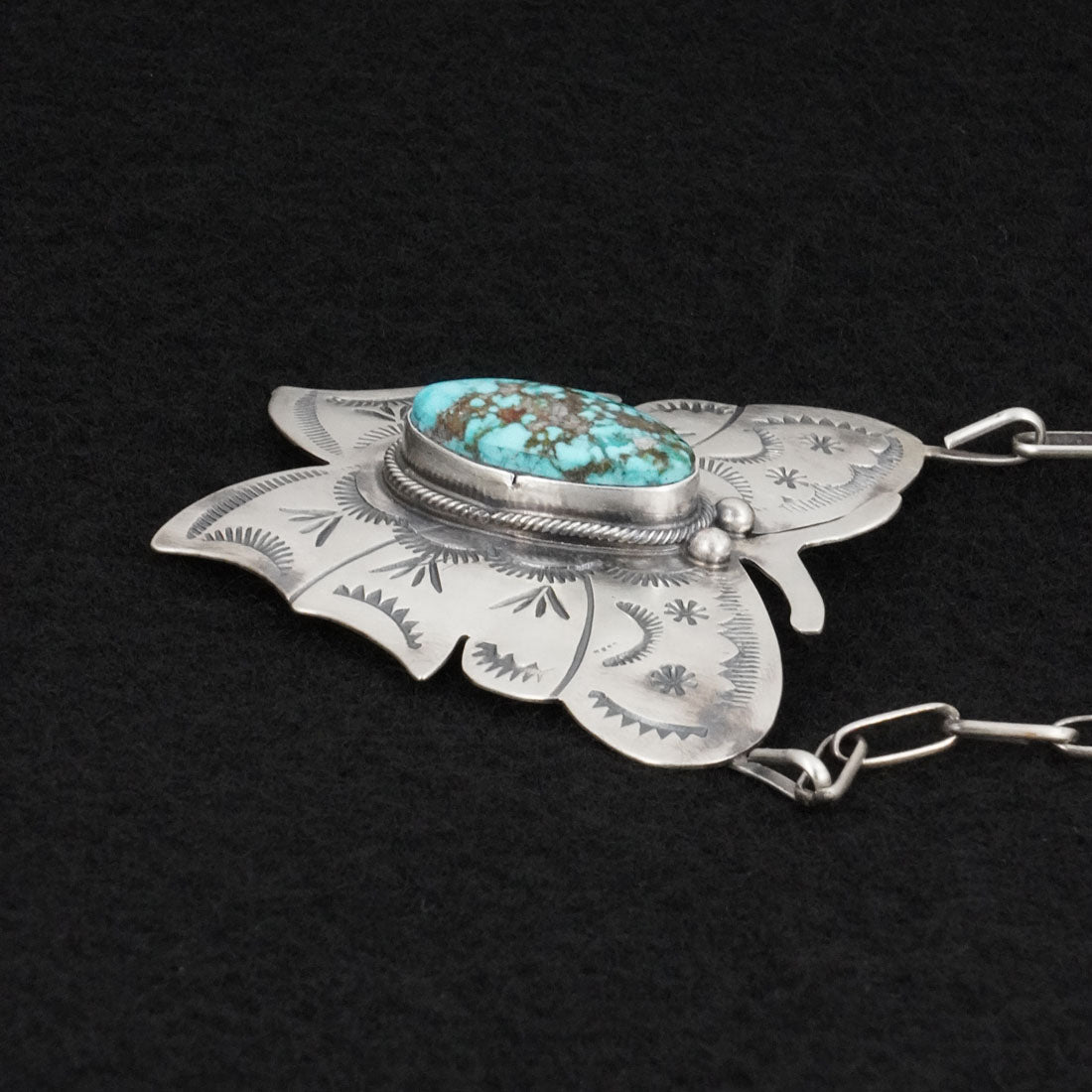 Bobby Johnson Turquoise & Sterling Silver Necklace