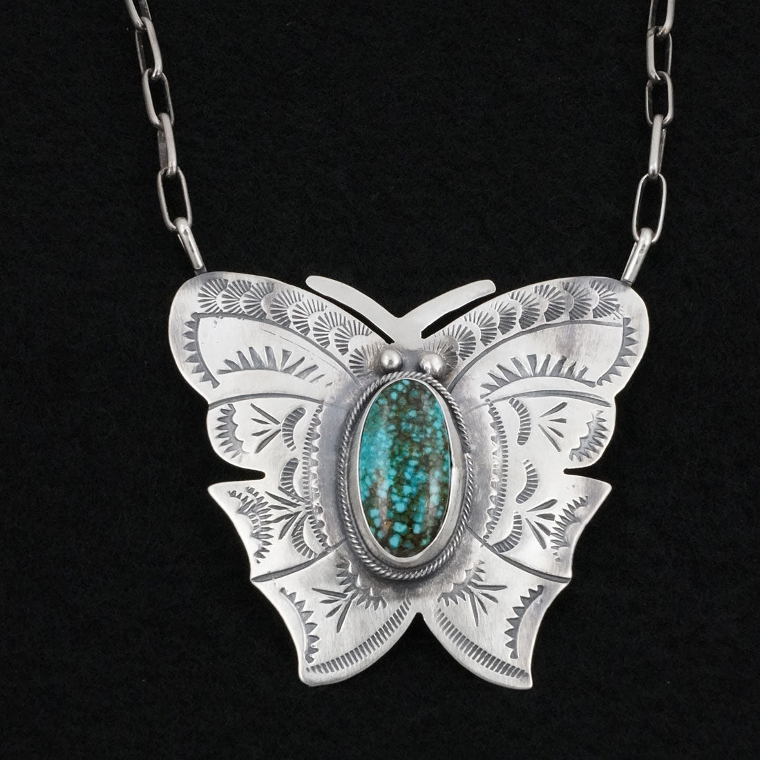 Bobby Johnson Turquoise & Sterling Silver Necklace