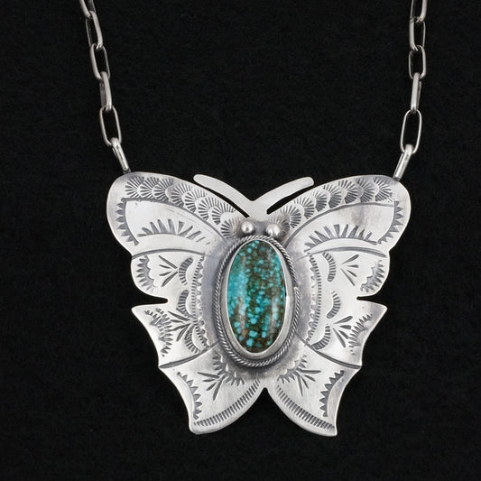 Bobby Johnson Turquoise & Sterling Silver Necklace