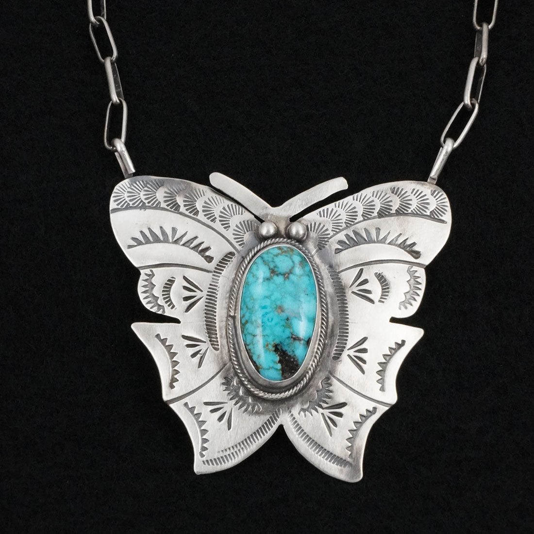 Bobby Johnson Turquoise & Sterling Silver Necklace
