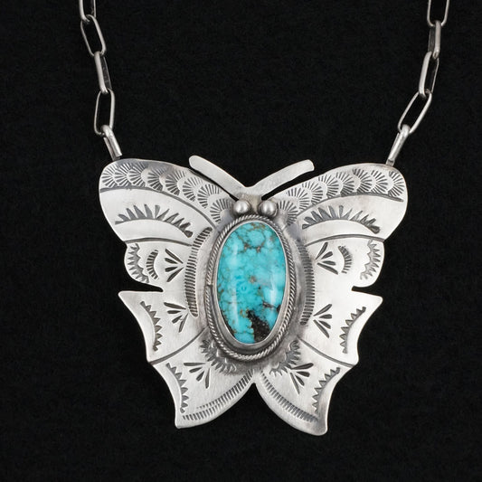Bobby Johnson Turquoise & Sterling Silver Necklace