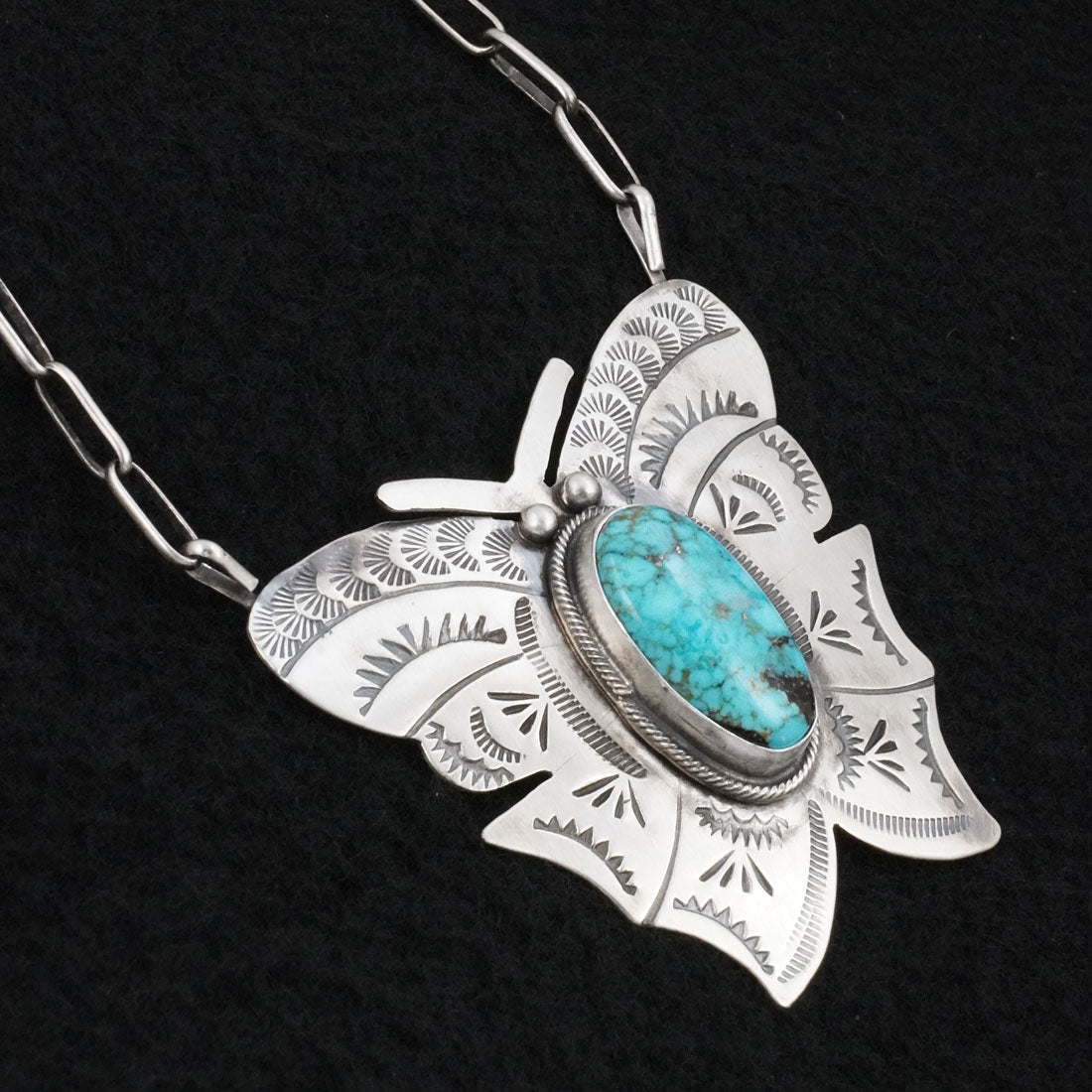 Bobby Johnson Turquoise & Sterling Silver Necklace