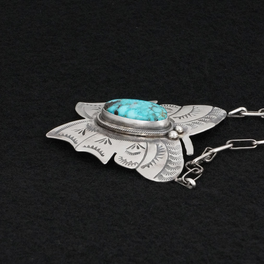 Bobby Johnson Turquoise & Sterling Silver Necklace