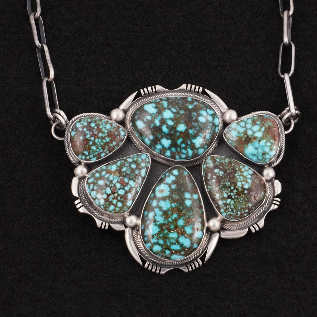 Paul Livingston Turquoise & Sterling Silver Necklace