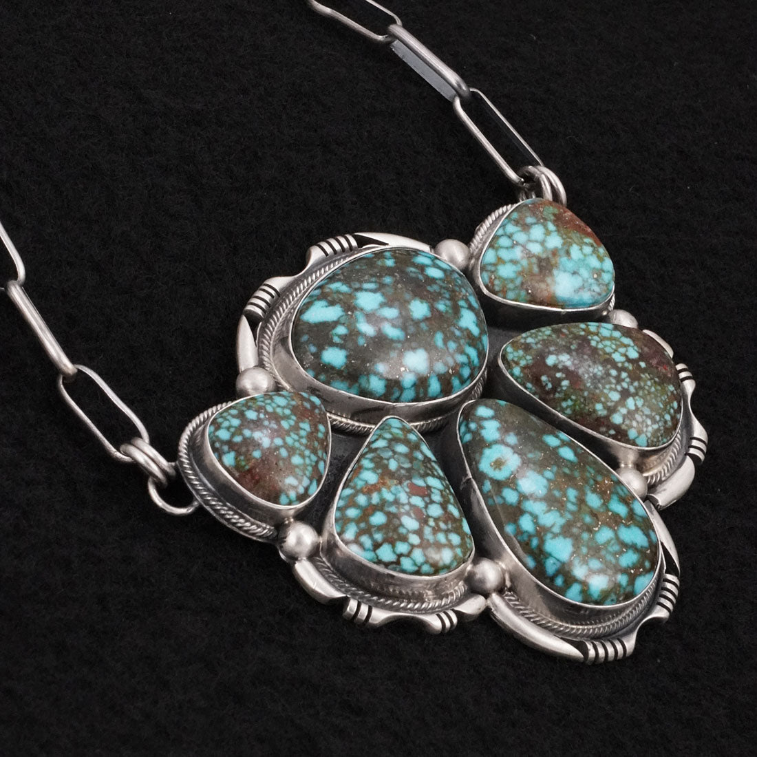 Paul Livingston Turquoise & Sterling Silver Necklace