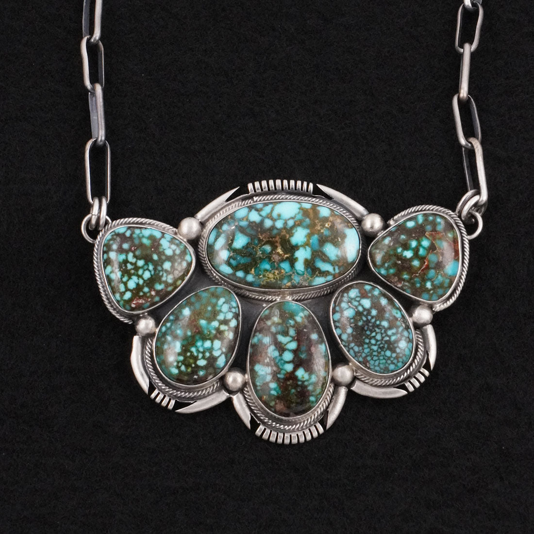 Paul Livingston Turquoise & Sterling Silver Necklace