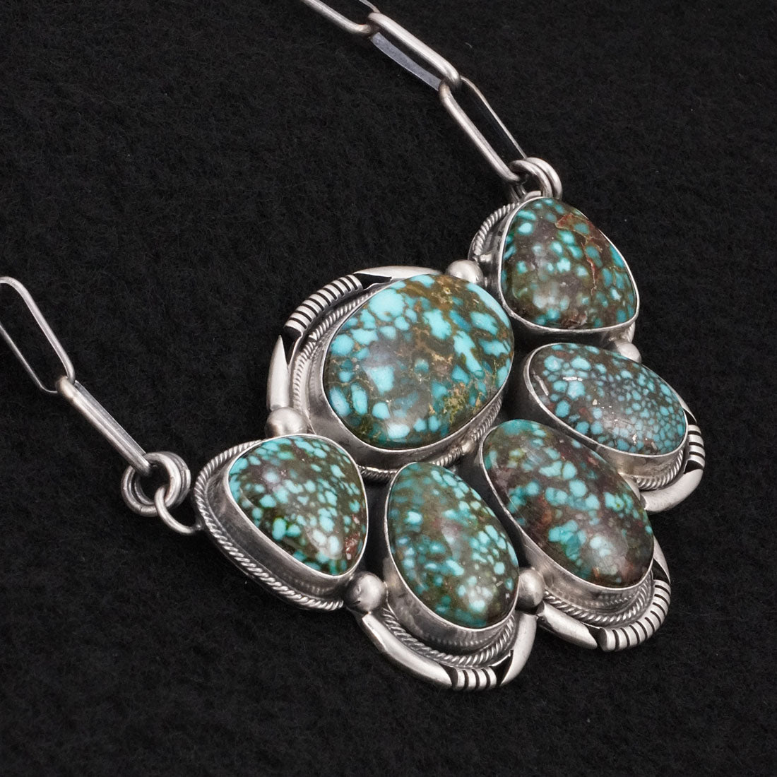 Paul Livingston Turquoise & Sterling Silver Necklace