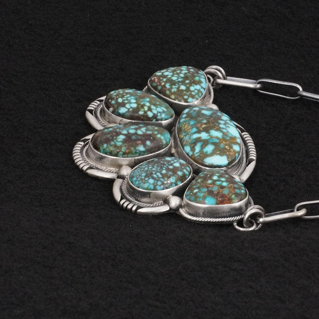 Paul Livingston Turquoise & Sterling Silver Necklace