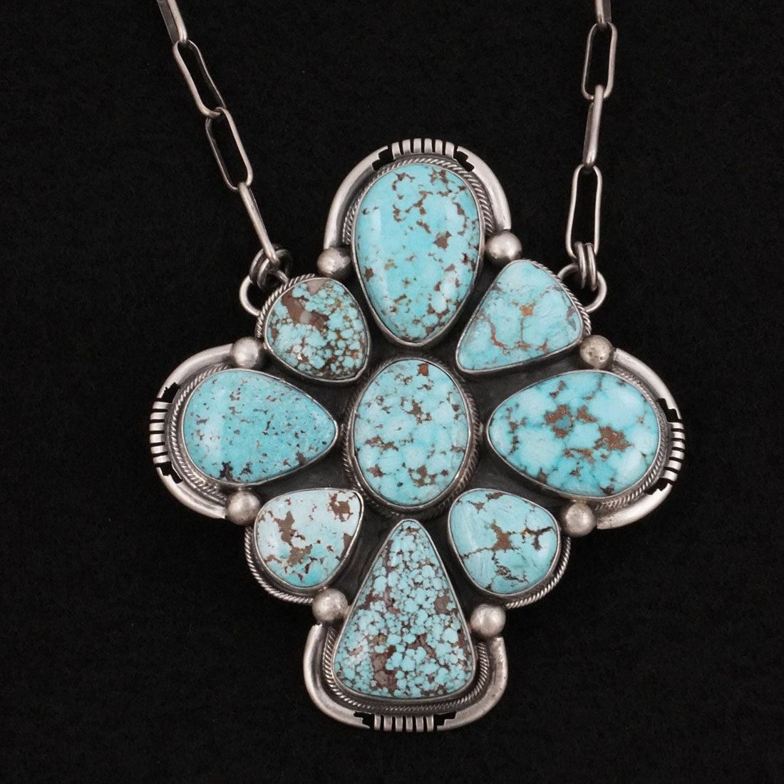 Paul Livingston Turquoise & Sterling Silver Necklace