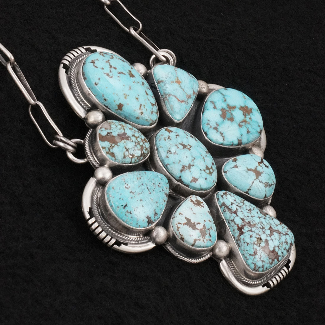 Paul Livingston Turquoise & Sterling Silver Necklace
