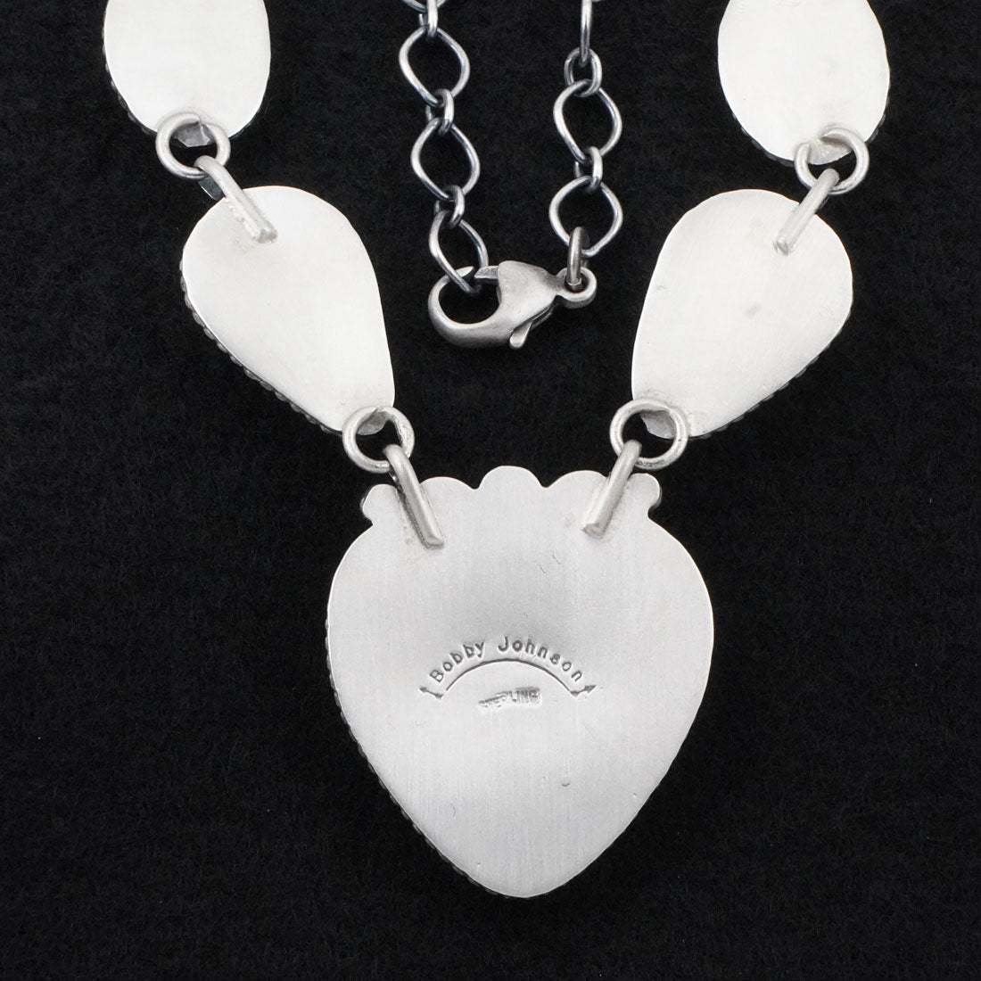 Bobby Johnson Spiny Oyster & Sterling Silver Necklace