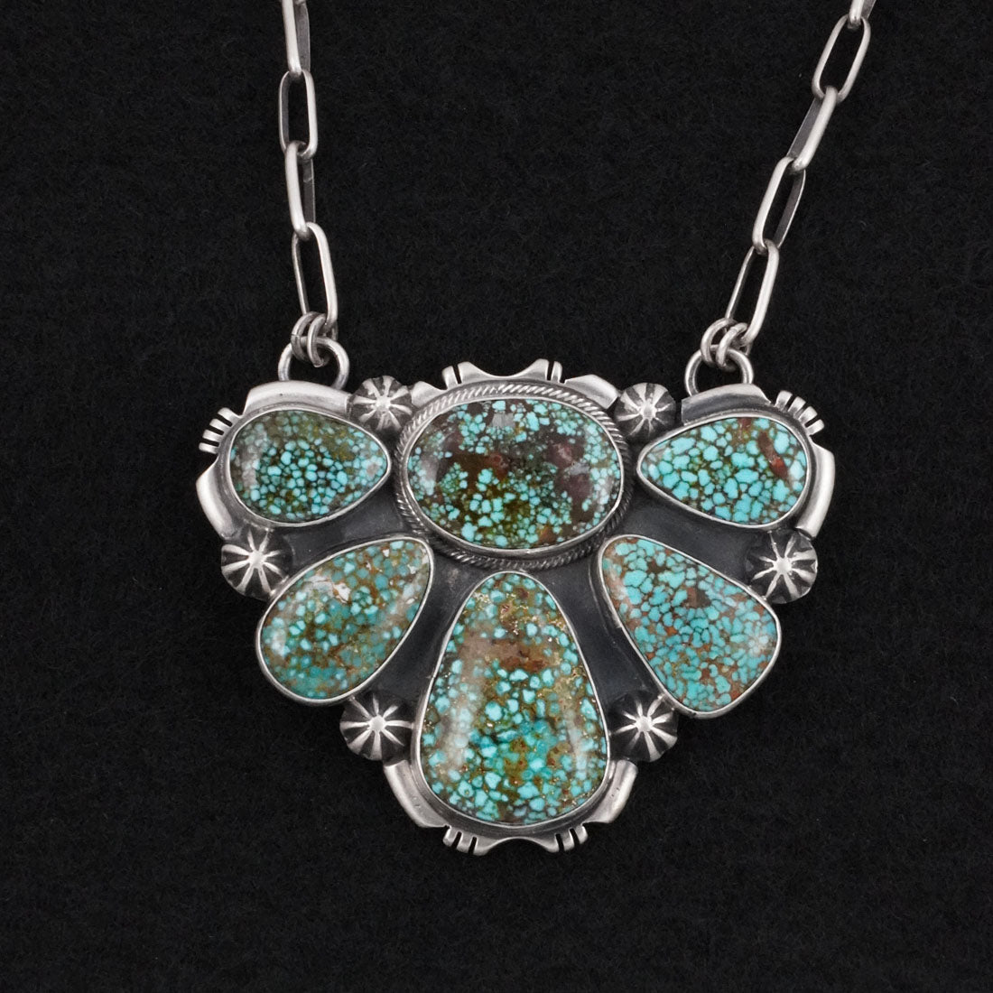 Paul Livingston Turquoise & Sterling Silver Necklace