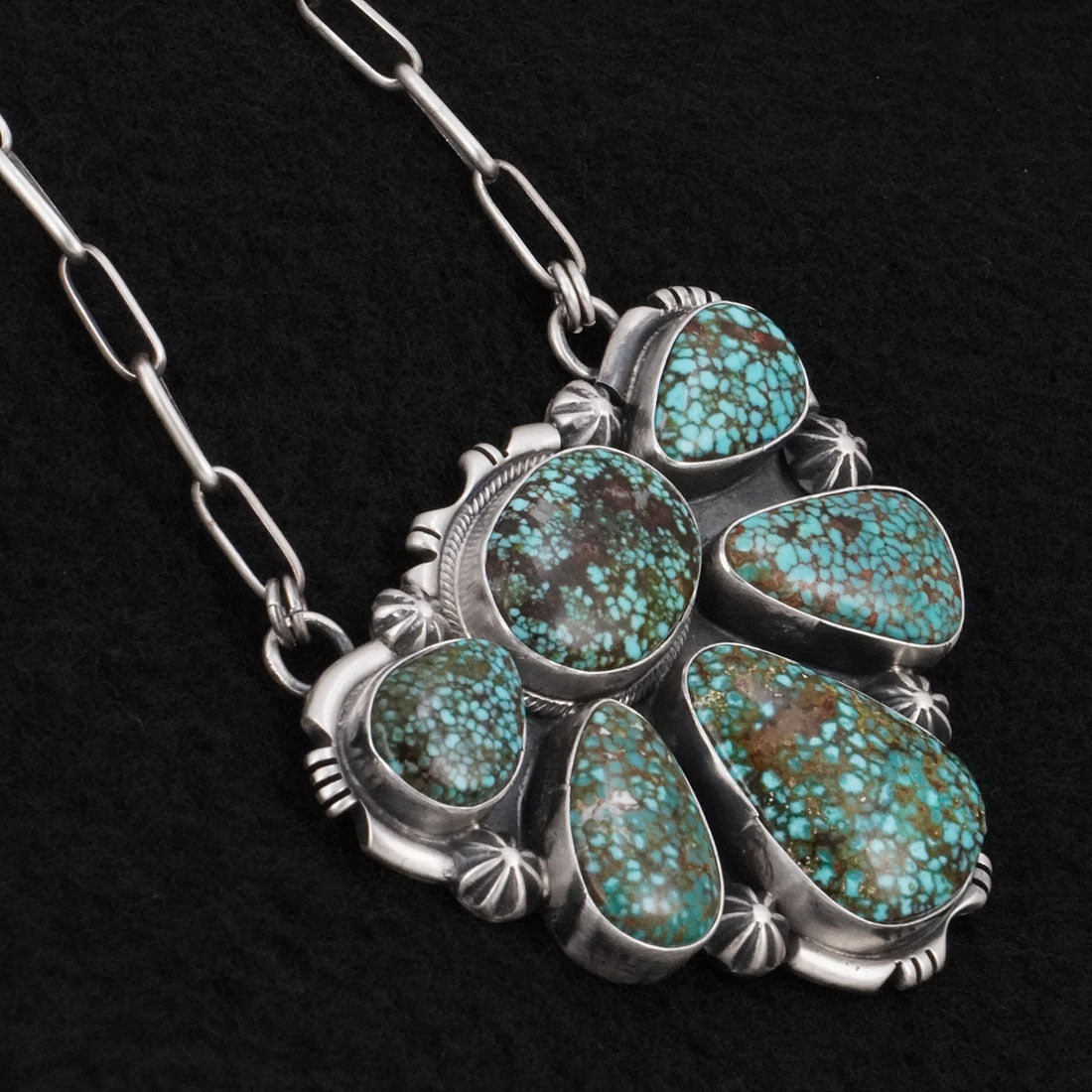 Paul Livingston Turquoise & Sterling Silver Necklace