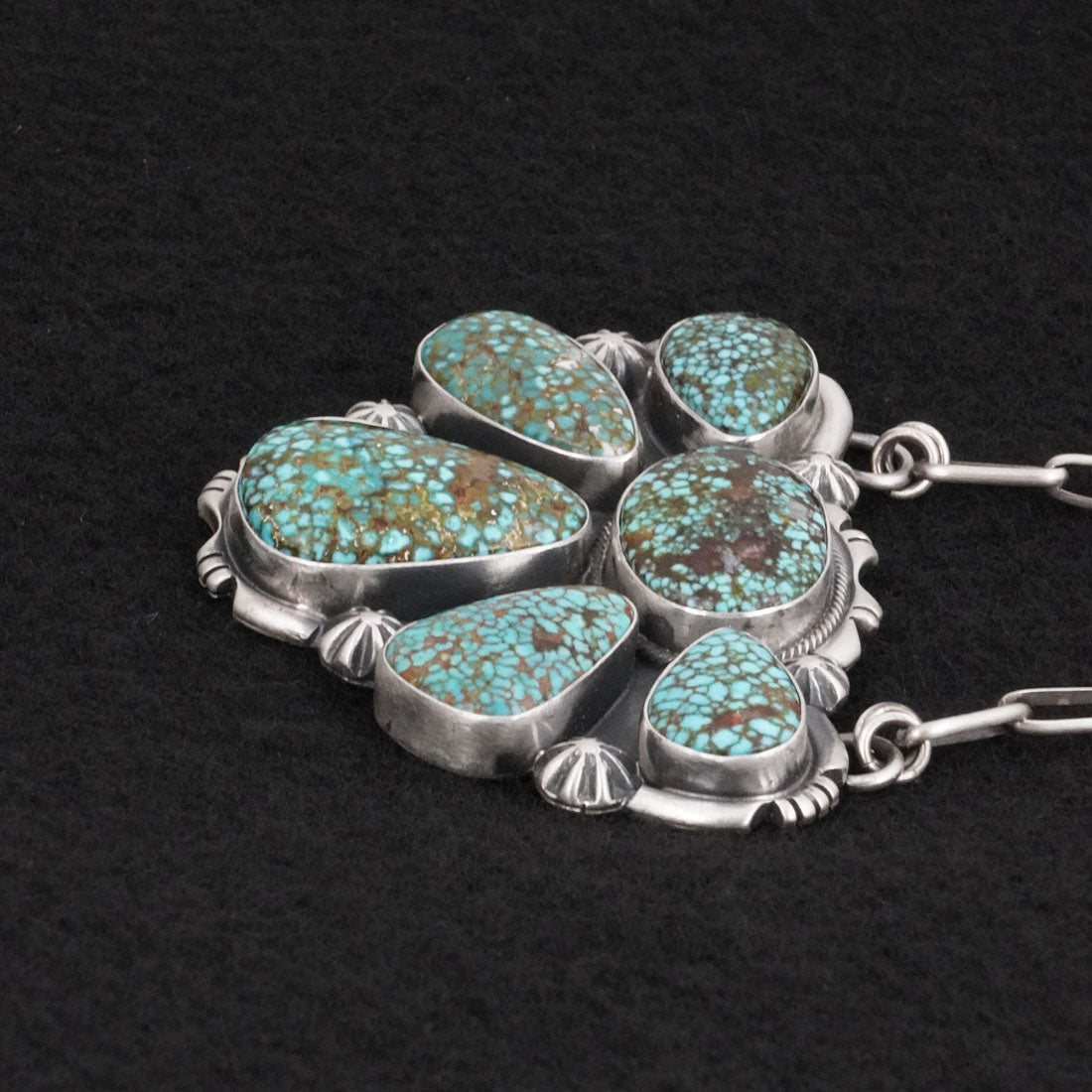 Paul Livingston Turquoise & Sterling Silver Necklace