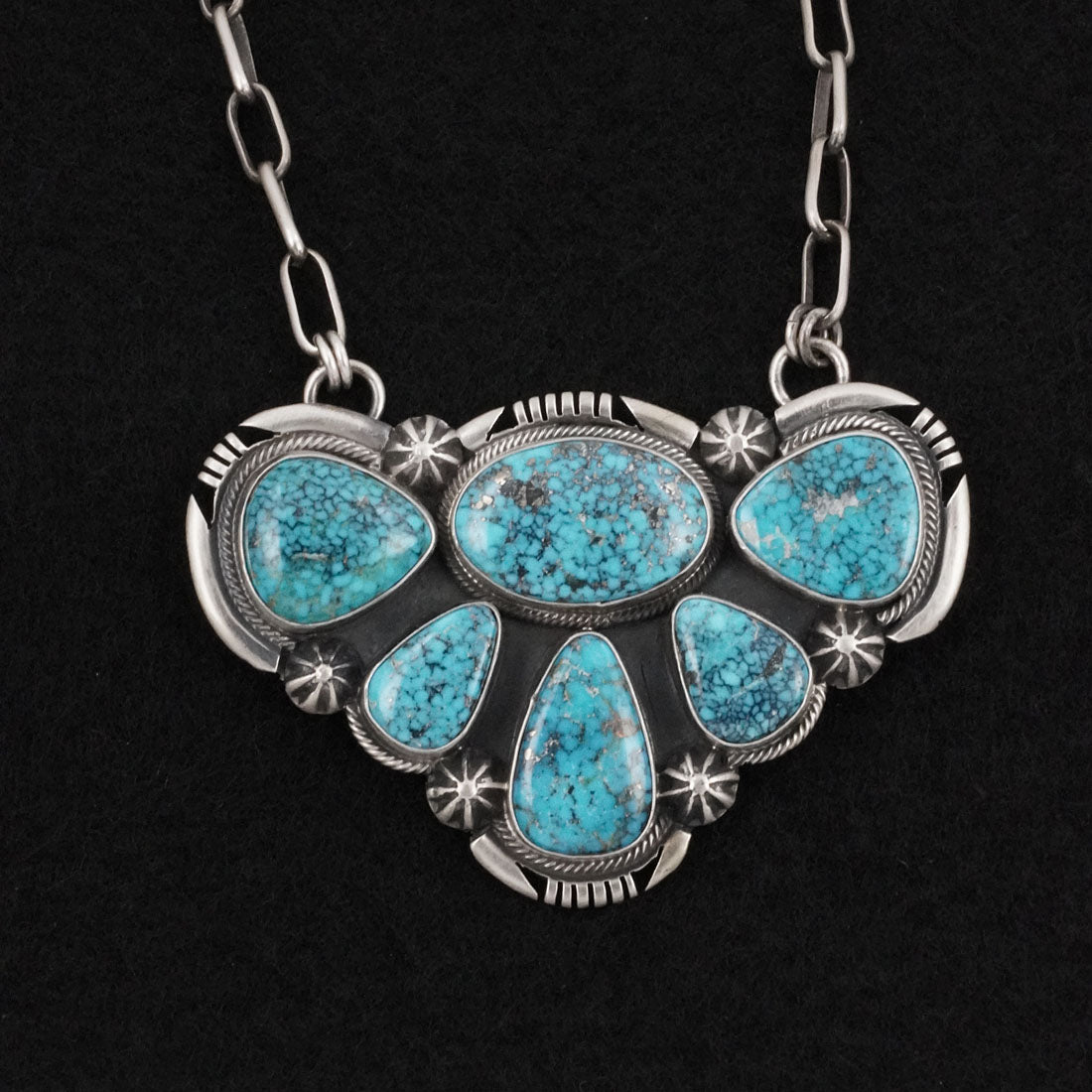 Paul Livingston Turquoise & Sterling Silver Necklace
