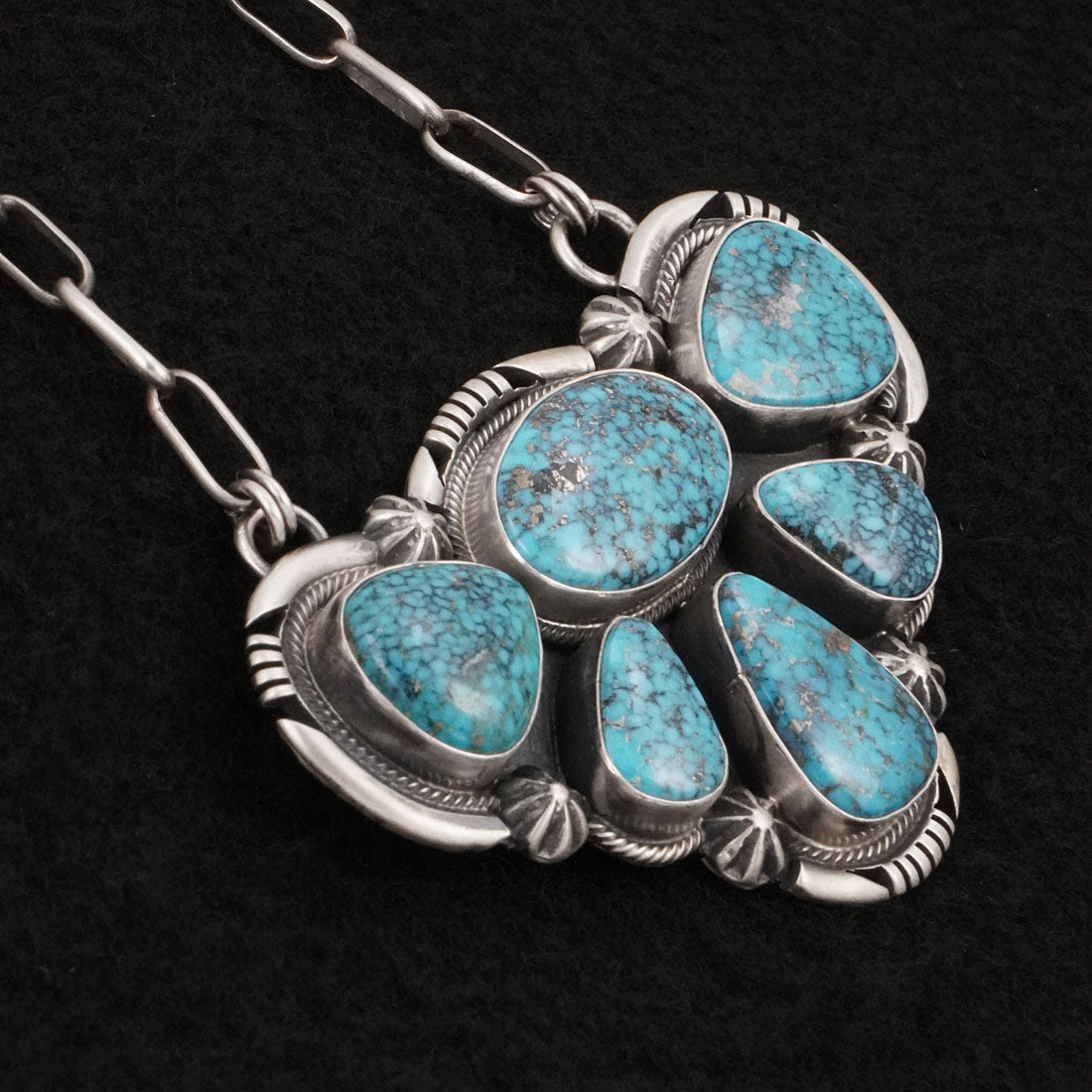 Paul Livingston Turquoise & Sterling Silver Necklace