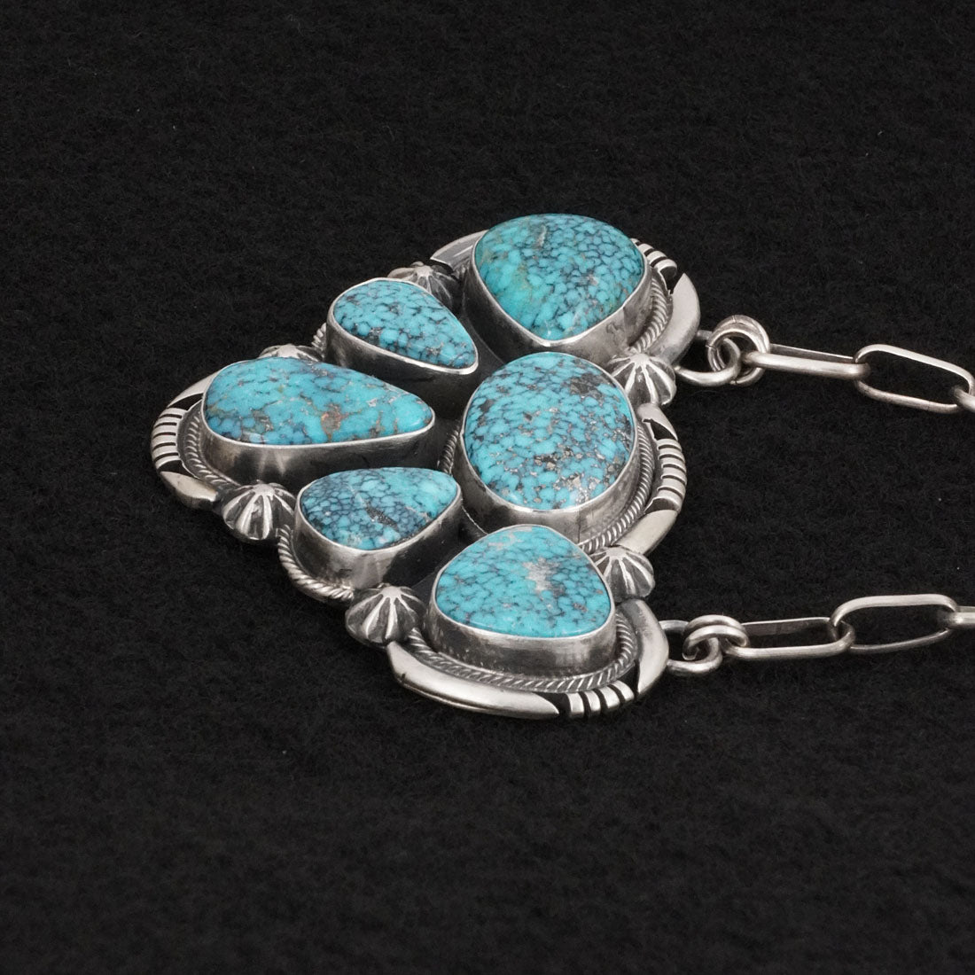 Paul Livingston Turquoise & Sterling Silver Necklace