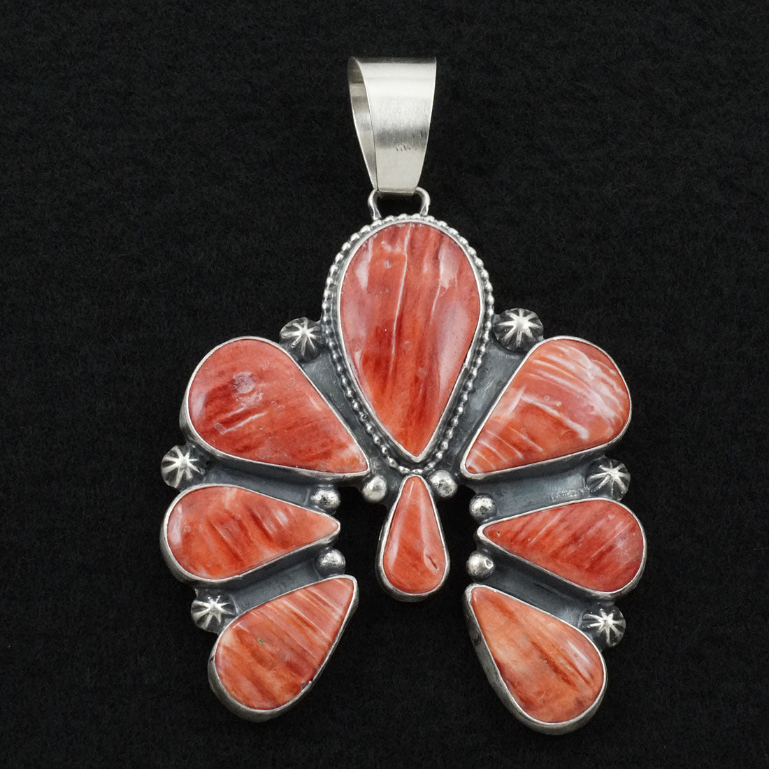 Bobby Johnson Spiny Oyster & Sterling Silver Pendant