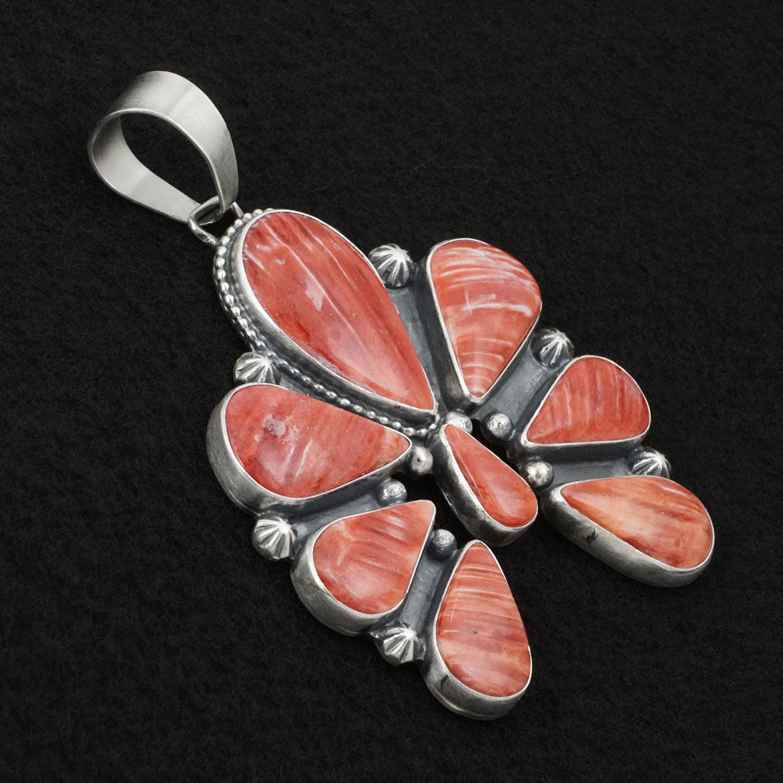 Bobby Johnson Spiny Oyster & Sterling Silver Pendant