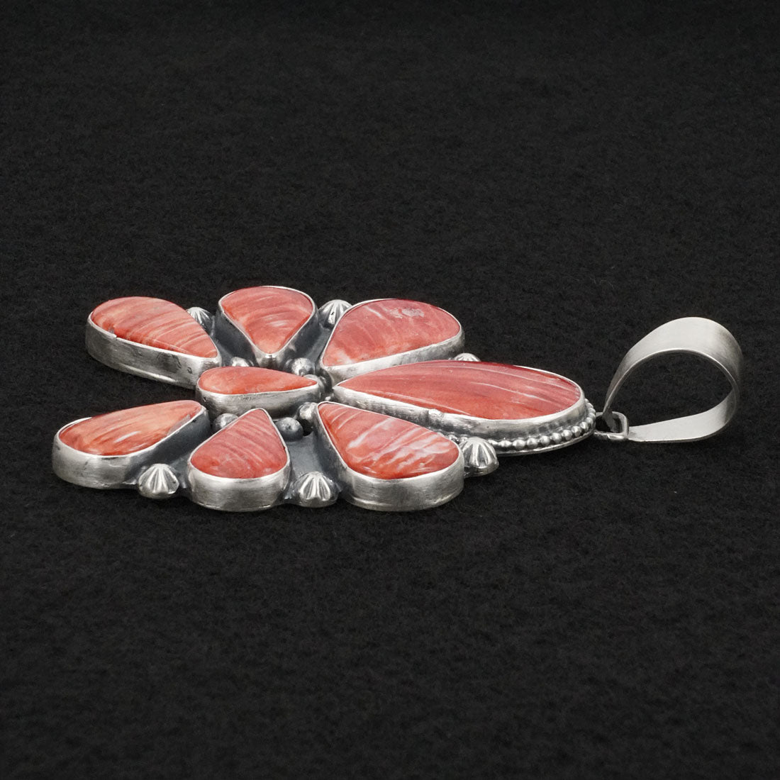 Bobby Johnson Spiny Oyster & Sterling Silver Pendant