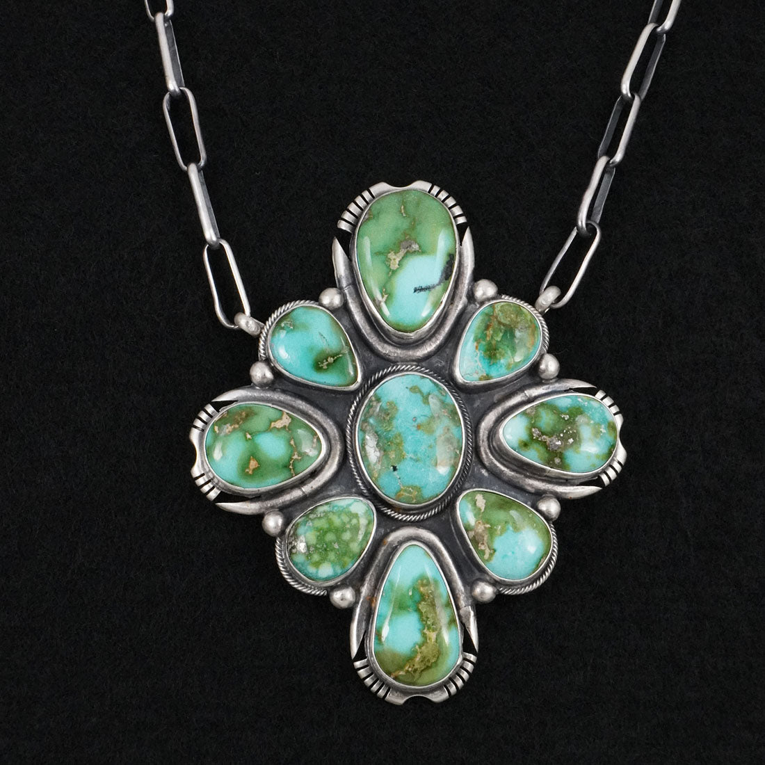 Paul Livingston Turquoise & Sterling Silver Necklace
