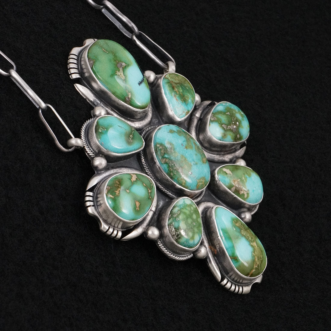 Paul Livingston Turquoise & Sterling Silver Necklace