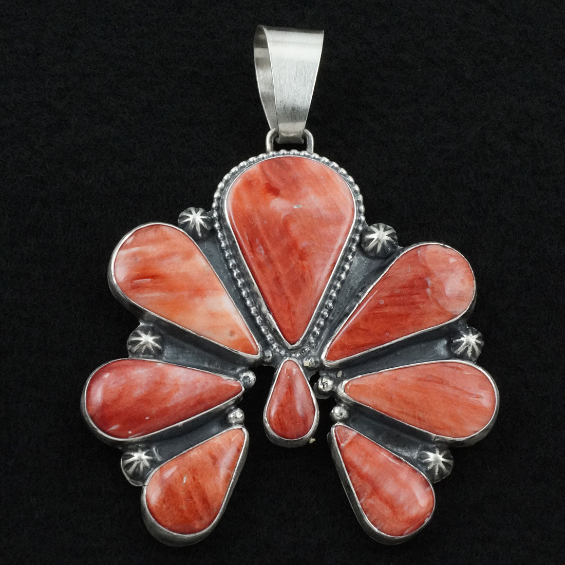 Bobby Johnson Spiny Oyster & Sterling Silver Pendant