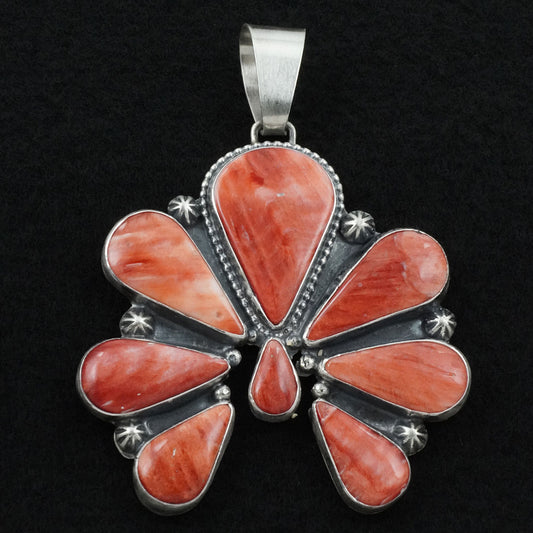 Bobby Johnson Spiny Oyster & Sterling Silver Pendant