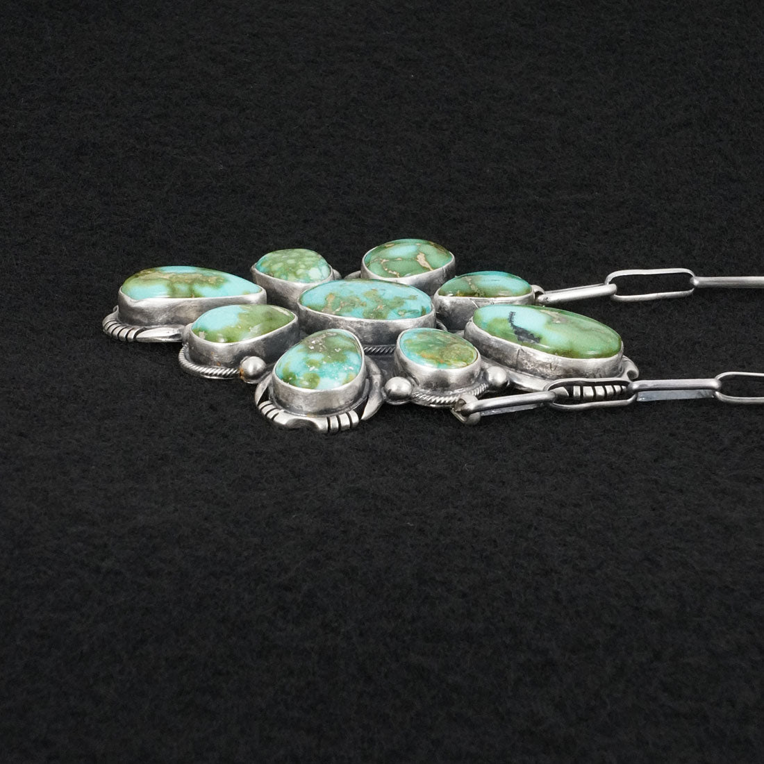 Paul Livingston Turquoise & Sterling Silver Necklace