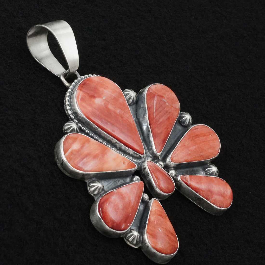 Bobby Johnson Spiny Oyster & Sterling Silver Pendant