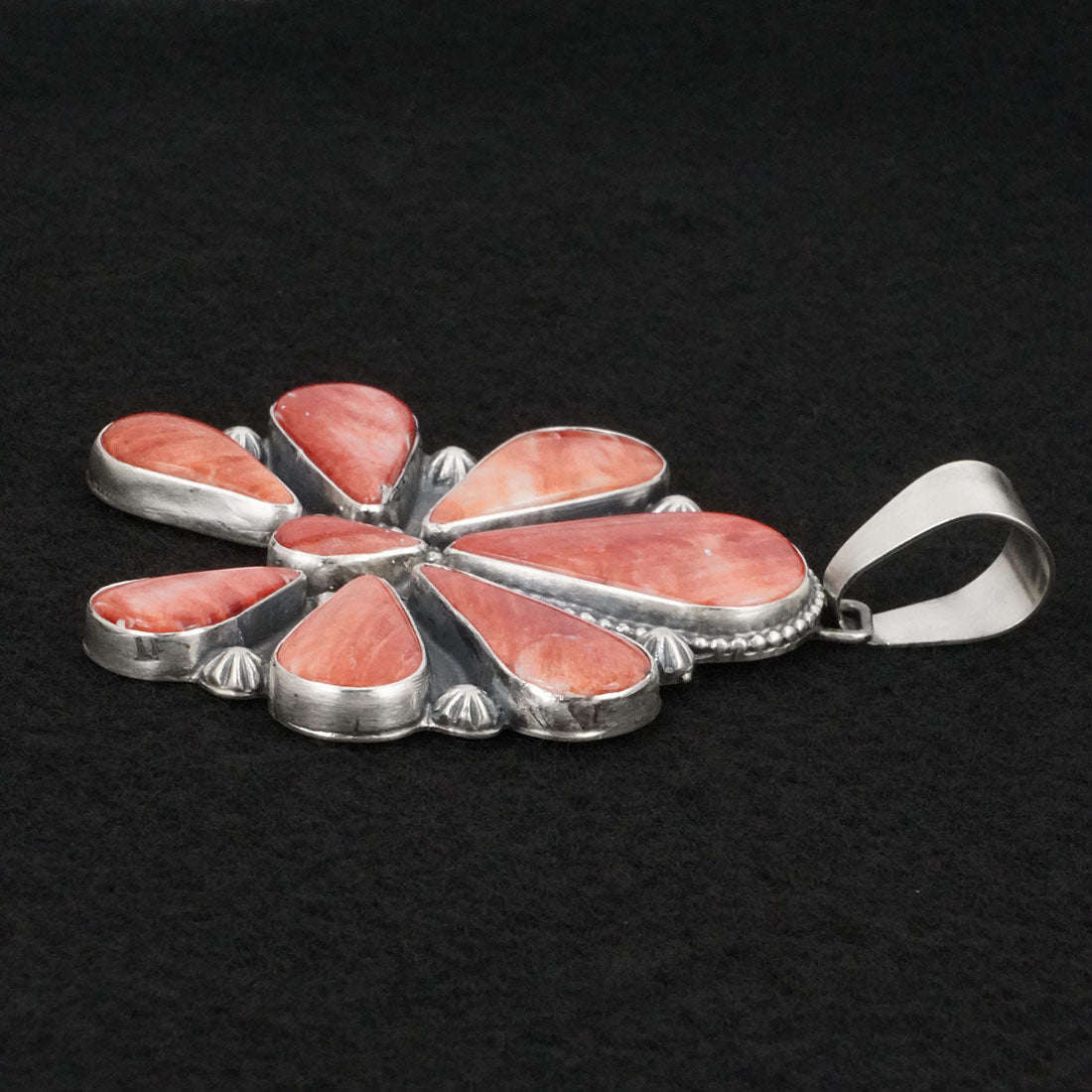 Bobby Johnson Spiny Oyster & Sterling Silver Pendant