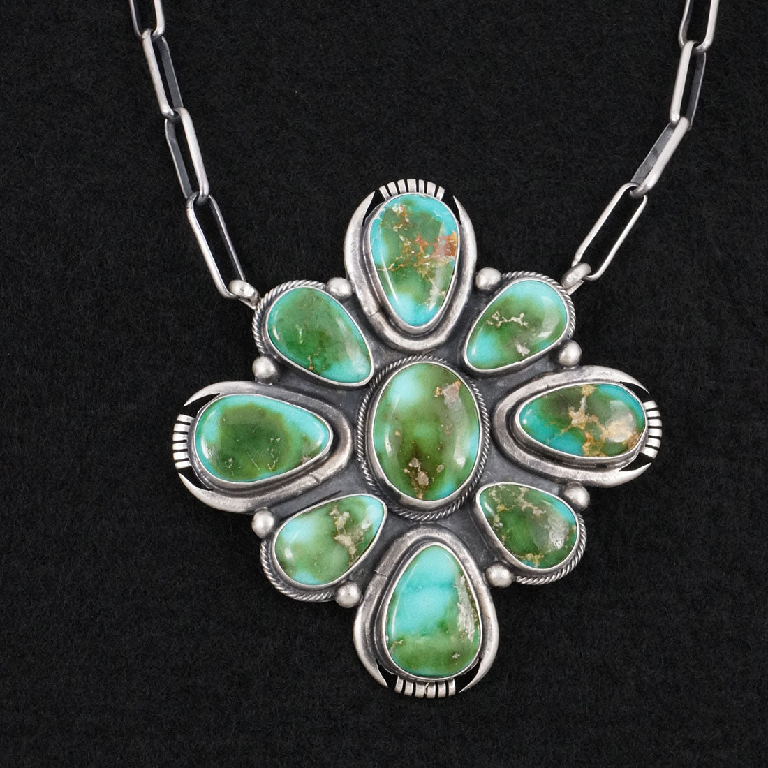 Paul Livingston Turquoise & Sterling Silver Necklace