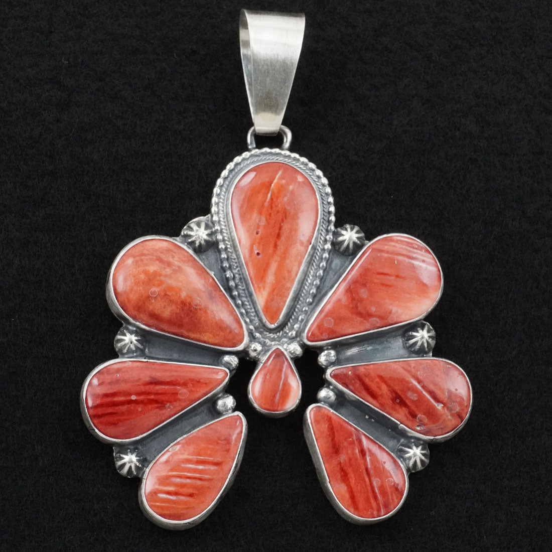 Bobby Johnson Spiny Oyster & Sterling Silver Pendant