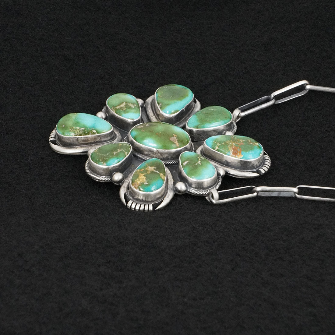 Paul Livingston Turquoise & Sterling Silver Necklace
