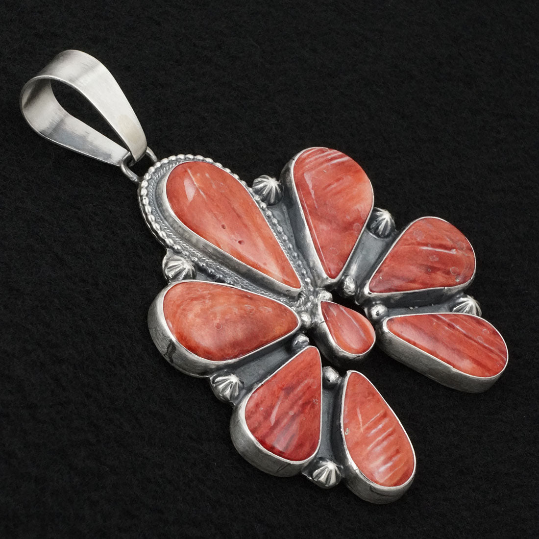 Bobby Johnson Spiny Oyster & Sterling Silver Pendant