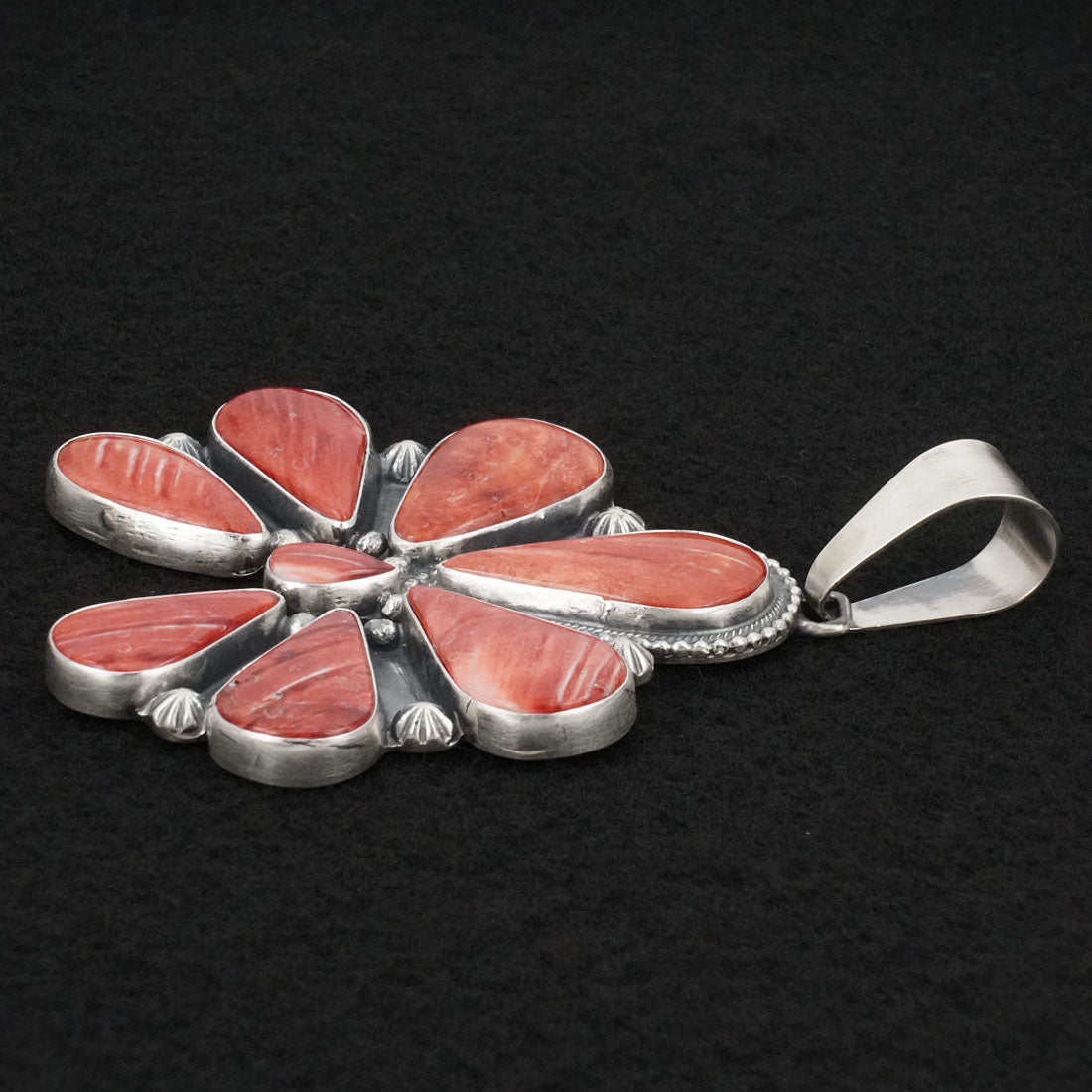 Bobby Johnson Spiny Oyster & Sterling Silver Pendant