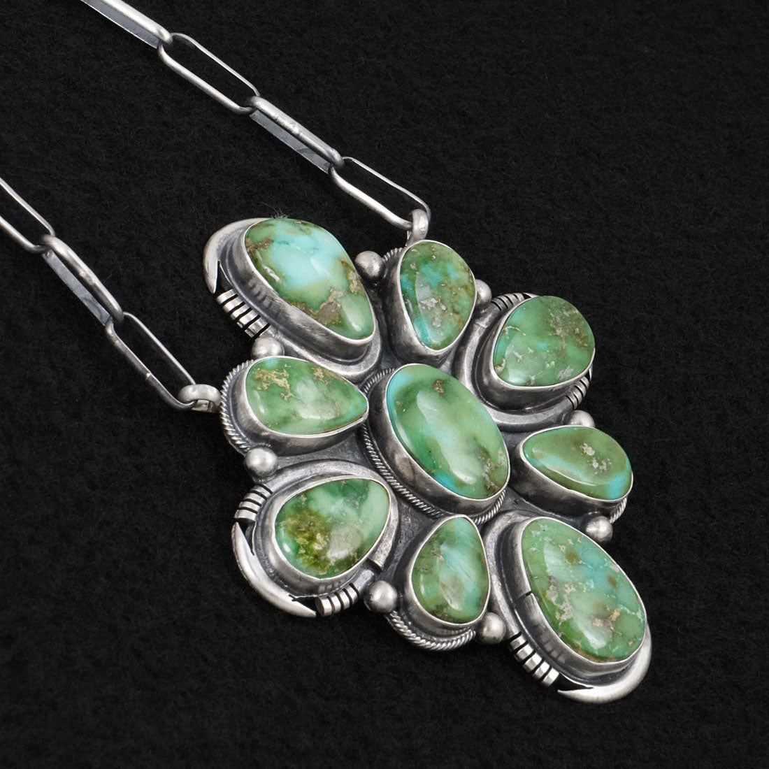 Paul Livingston Turquoise & Sterling Silver Necklace