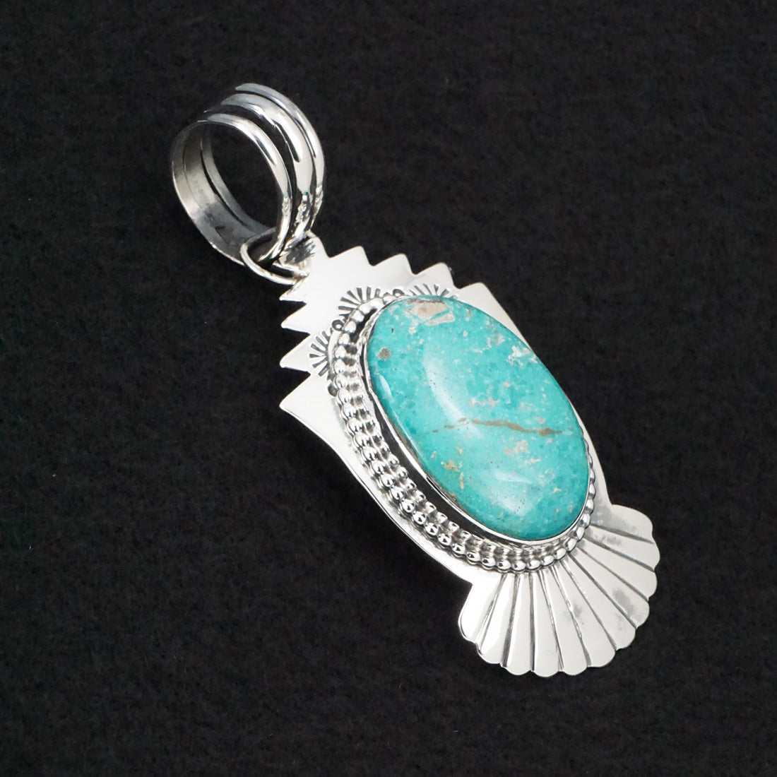 Randy Billy Turquoise & Sterling Silver Pendant