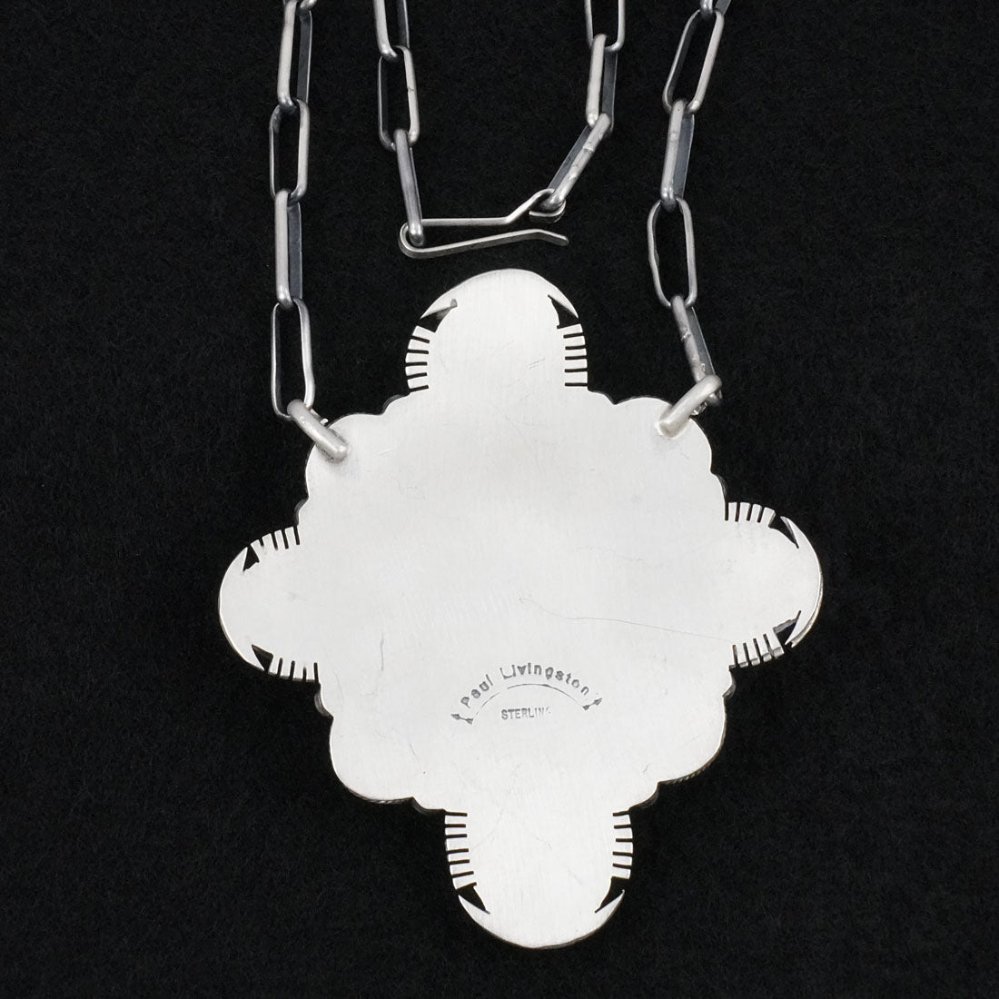 Paul Livingston Turquoise & Sterling Silver Necklace