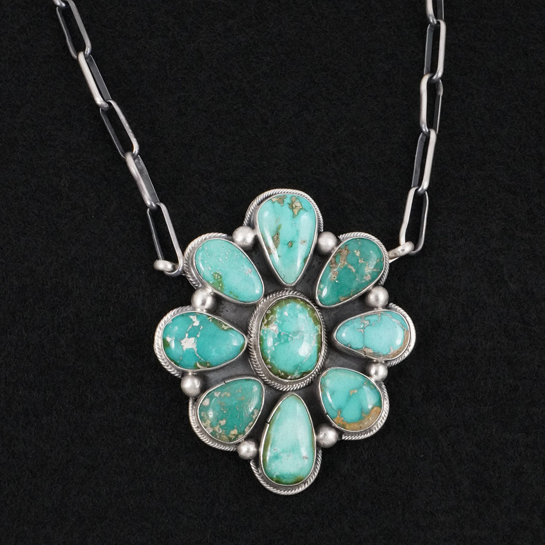 Paul Livingston Turquoise & Sterling Silver Necklace