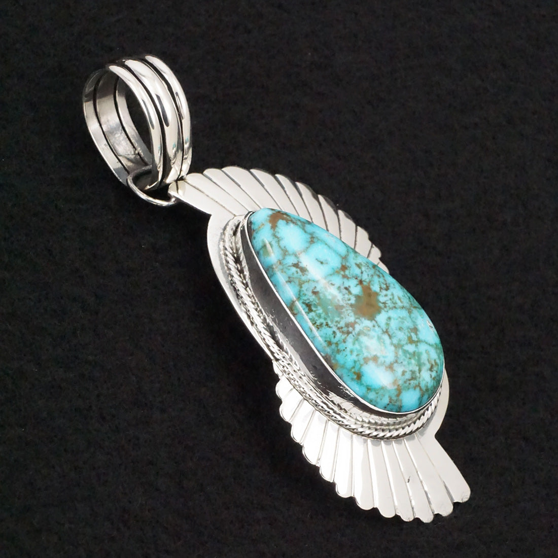 Randy Billy Turquoise & Sterling Silver Pendant