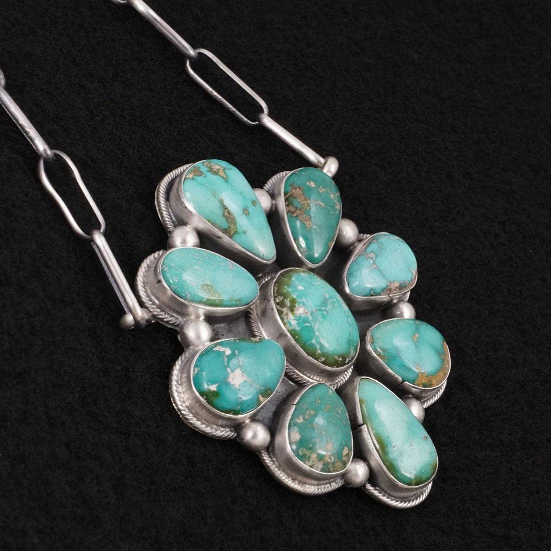 Paul Livingston Turquoise & Sterling Silver Necklace