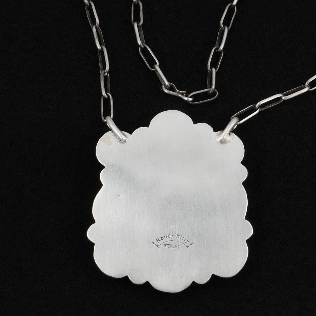 Randy Billy Turquoise, Spiny Oyster & Sterling Silver Necklace