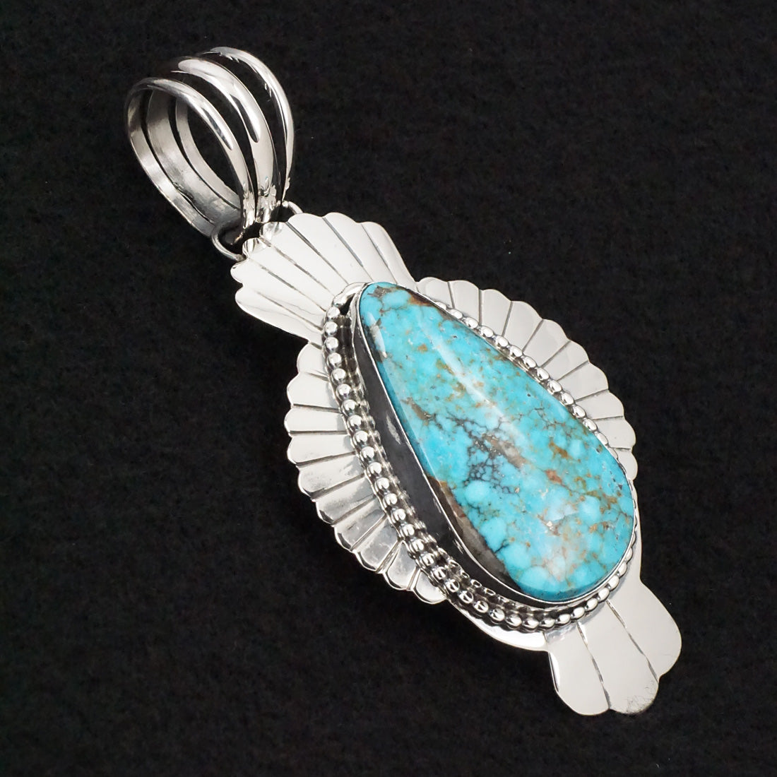 Randy Billy Turquoise & Sterling Silver Pendant