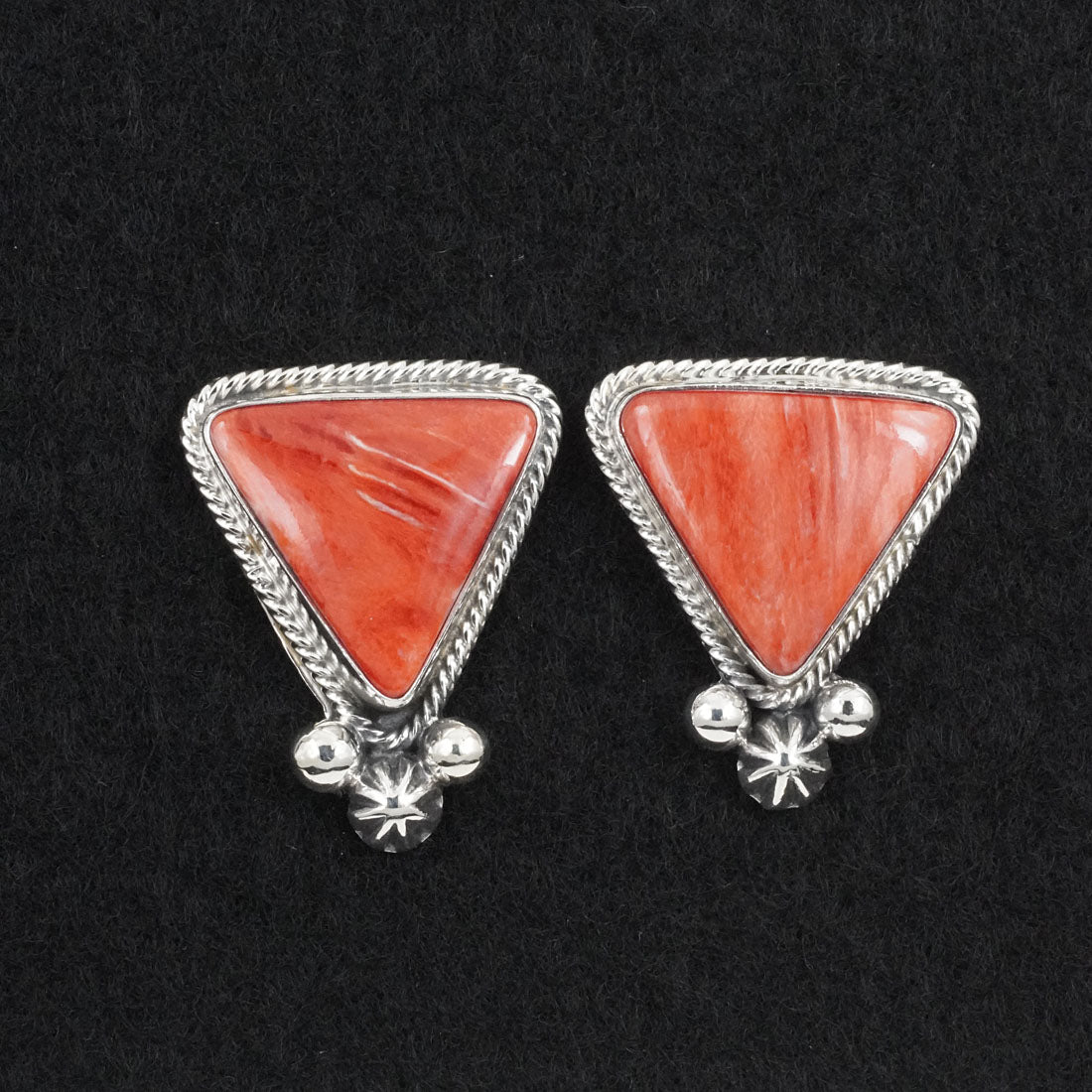 Paul Livingston Spiny Oyster & Sterling Silver Pendant Set