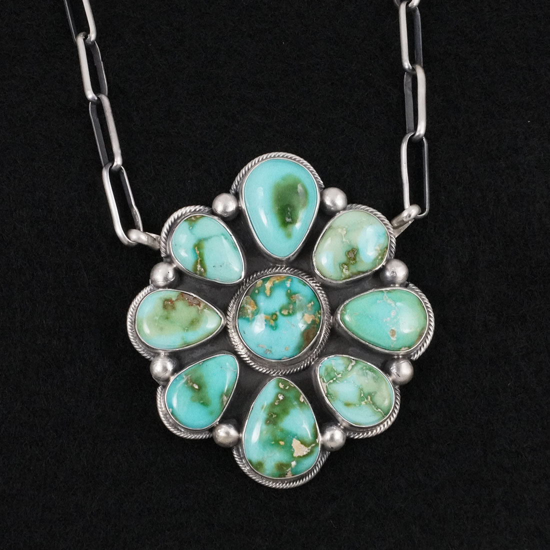 Paul Livingston Turquoise & Sterling Silver Necklace
